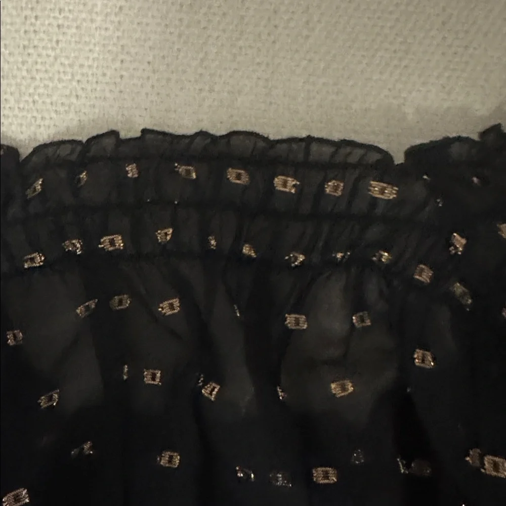 Elegant Black transparent Women's Top - Picture 4 of 4